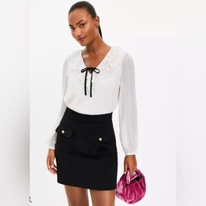 LOFT Black Shift Mini Skirt‎ Size 16